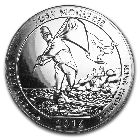2016 5 oz Silver ATB Fort Moultrie National Monument, SC 2016 5 oz Silver ATB Fort Moultrie National Monument, SC